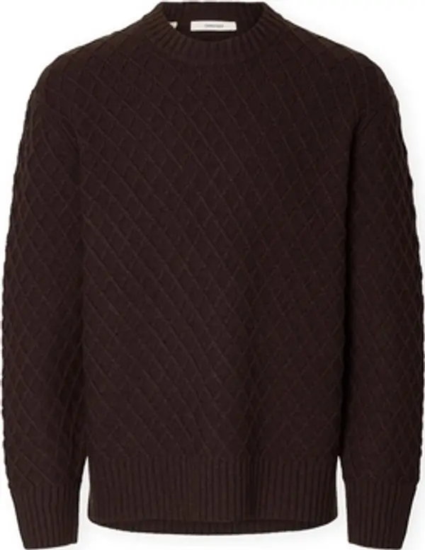 Selected Selected  Puloveri Patric Edit Knit - Chocolate Torte  Selected
