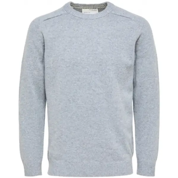 Selected Selected  Puloveri Wool Jumper New Coban - Medium Grey Melange  Selected