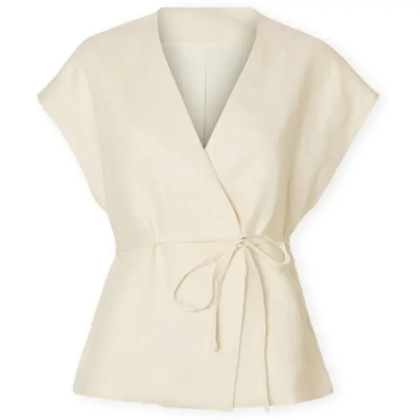 Selected Selected  Topovi i bluze W Top Lia Linen - Birch  Selected