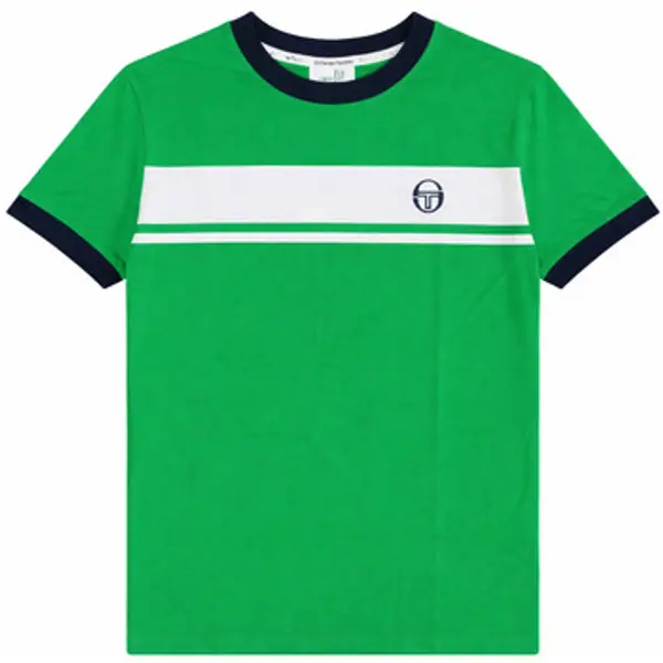 Sergio Tacchini Sergio Tacchini  Majice / Polo majice Master T-Shirt Fern Green/White/Maritime Blue  Sergio Tacchini