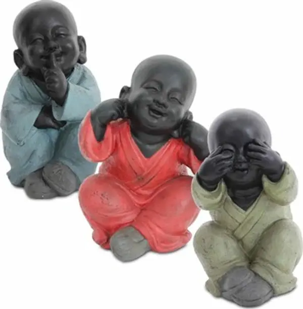 Signes Grimalt Signes Grimalt  Dekorativni predmeti Buddha Ne Vidi By Sigris Ne Čuje By Sigris Ne Govori Set 3U  Signes Grimalt