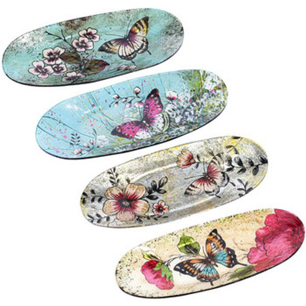 Signes Grimalt Signes Grimalt  Dekorativni predmeti Ovalne Ploče Leptiri 4 Jedinice  Signes Grimalt