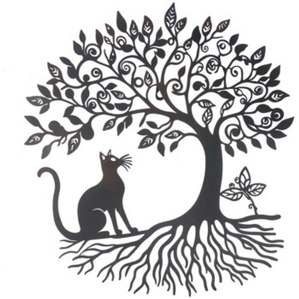 Signes Grimalt Signes Grimalt  Dekorativni predmeti Zidna Dekoracija Drvca S Mačkom  Signes Grimalt