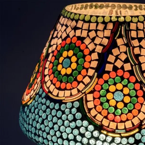 Signes Grimalt Signes Grimalt  Lampe i sjenila Mozaična Stolna Lampa  Signes Grimalt