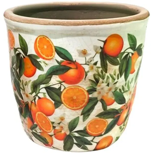 Signes Grimalt Signes Grimalt  Vaze i tegle Narančasta Cvjetna Posuda S  Signes Grimalt