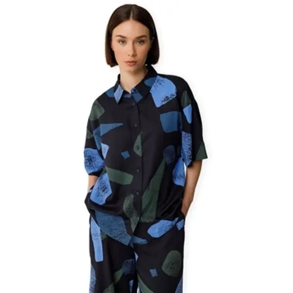 Skfk Skfk  Košulje kratkih rukava Eukene Shirt - Cell  Skfk