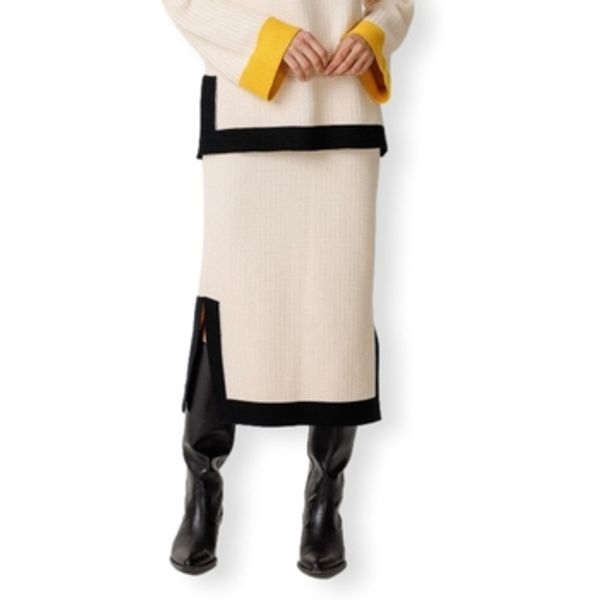 Skfk Skfk  Suknje Gilda-Gots Skirts - Cream  Skfk