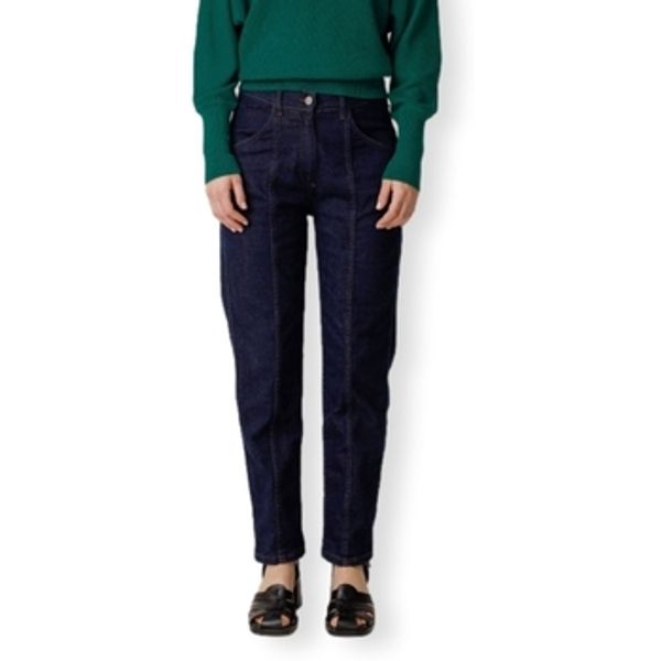 Skfk Skfk  Traperice ravnog kroja Atela Jeans - Dark Denim  Skfk