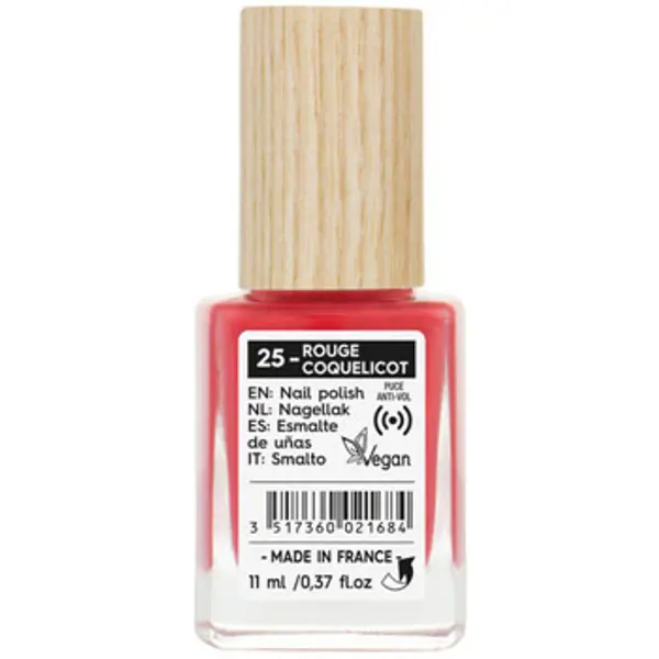 Sobioetic Sobioetic  Lakovi za nokte Natural Color Nail Polish - 25 Rouge Coquelicot  Sobioetic