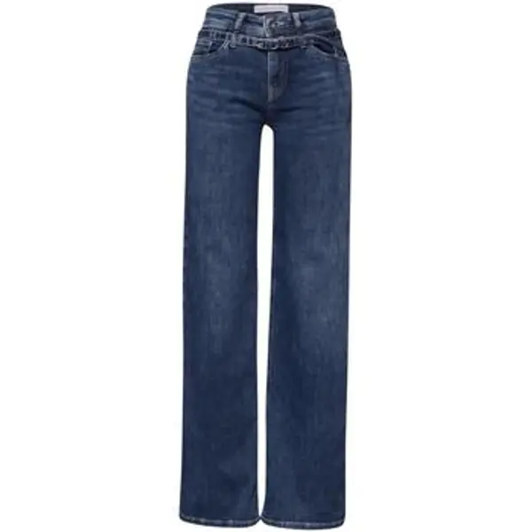 Street One Street One  Trapez traperice / Sa širokim nogavicama Style Emee Wide Leg,mw,mid blue 380535  Street One