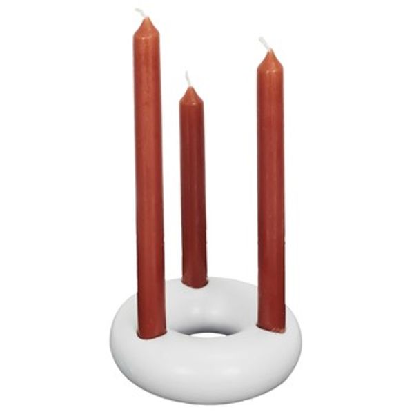 The home deco factory The home deco factory  Svijećnjaci SUPPORT 3 BOUGIES BLANC M24  The home deco factory