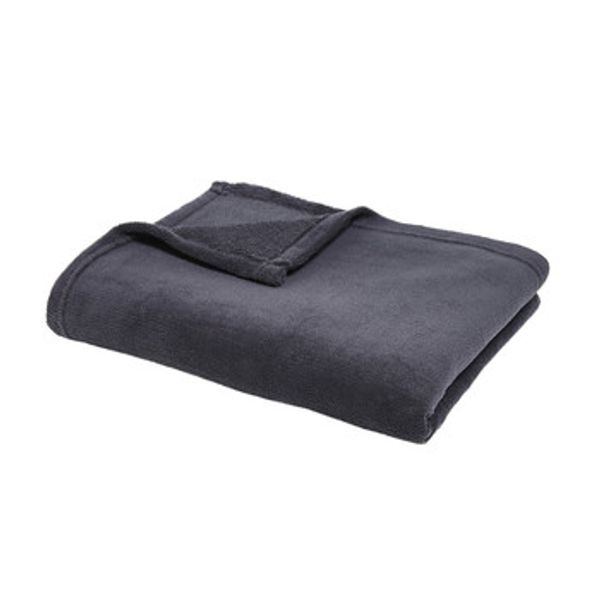 Today Today  Deke Plaid XXL Moelleux 180/220 Polyester TODAY Essential Fusain  Today