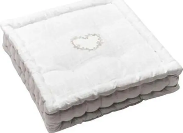 Today Today  Jastuci Coussin de sol  Charme blanc brodé  Today