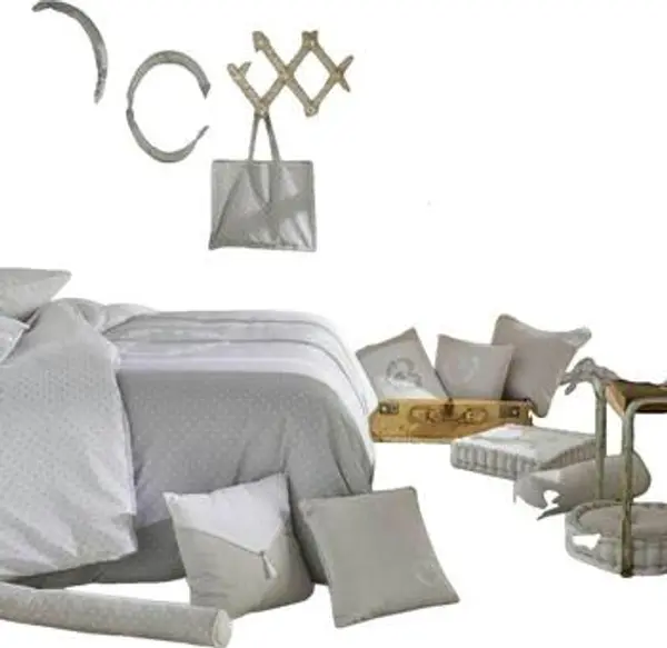 Today Today  Jastuci Coussin de sol  Constance gris à pois  Today