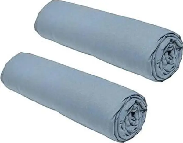 Today Today  Plahte s gumicom Draps housse  Essential lot de 2 bleu denim  Today