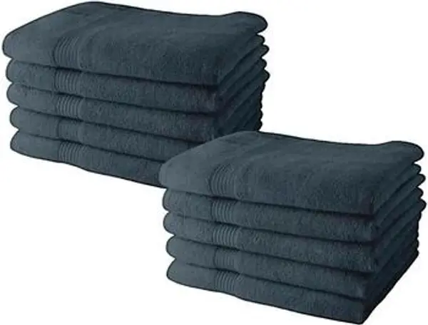 Today Today  Ručnici i rukavice za pranje Serviettes de toilette  en coton denim 10 pièces  Today