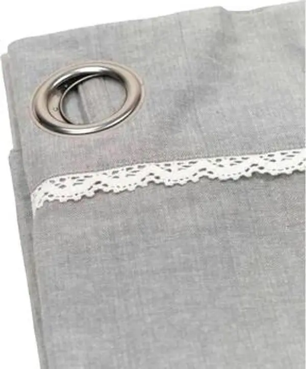 Today Today  Zavjese i zastori Rideau  Style Romantique gris foncé à œillets métalliques  Today