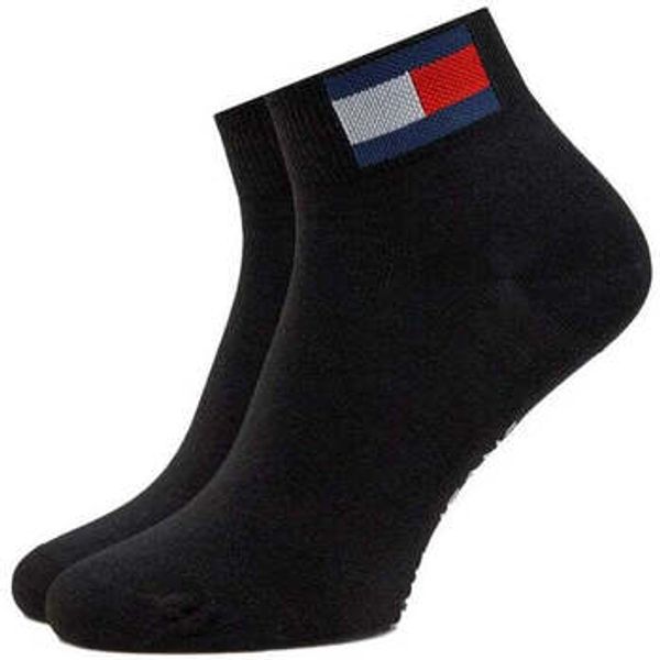 Tommy Hilfiger Tommy Hilfiger  Čarape Quarter Two Pack Flag Socks Black  Tommy Hilfiger