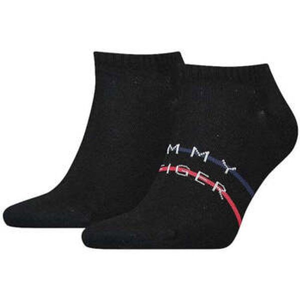 Tommy Hilfiger Tommy Hilfiger  Čarape Sneaker Two Pack Socks Black  Tommy Hilfiger