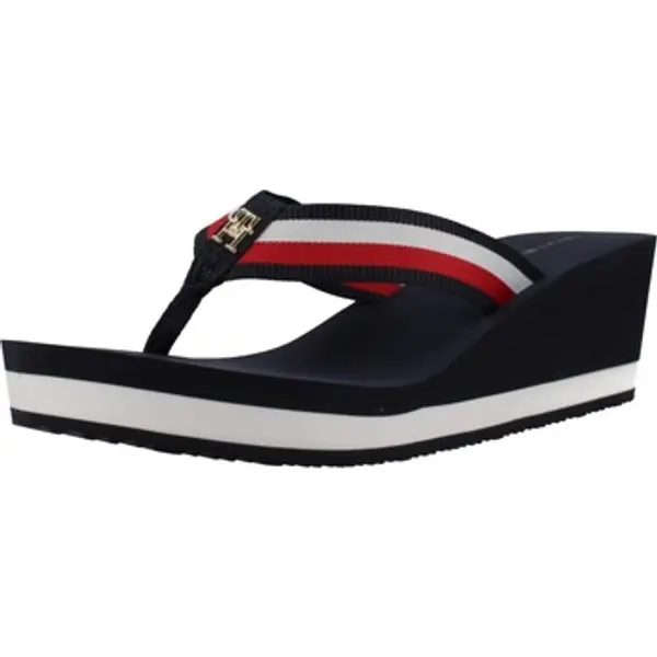 Tommy Hilfiger Tommy Hilfiger  Japanke Chanclas Mujer Modèle Corp Mid Wedge Beach San  Tommy Hilfiger