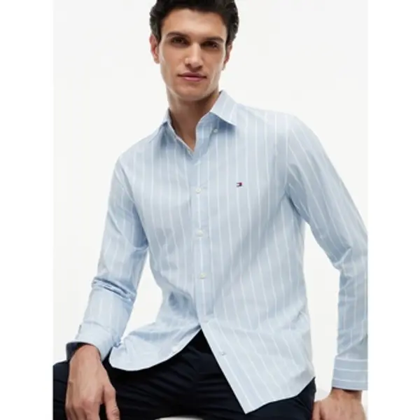 Tommy Hilfiger Tommy Hilfiger  Košulje dugih rukava Mw0mw43430 Performance Poplin Strip  Tommy Hilfiger
