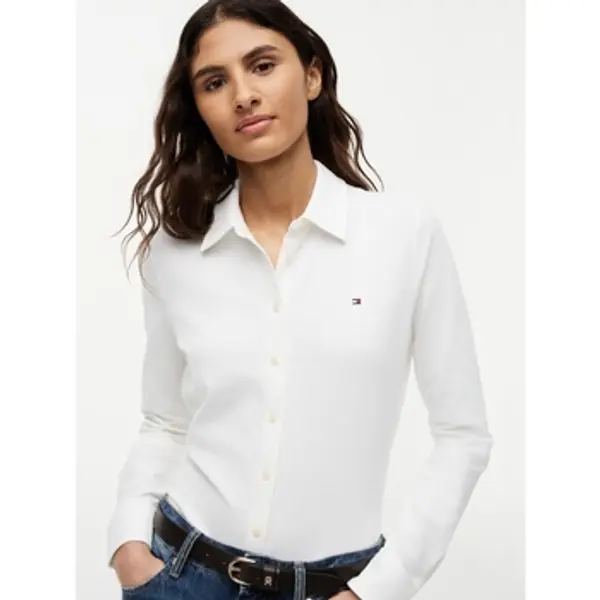 Tommy Hilfiger Tommy Hilfiger  Košulje i bluze Ww0ww43528 Slim Pique Btn Down  Tommy Hilfiger