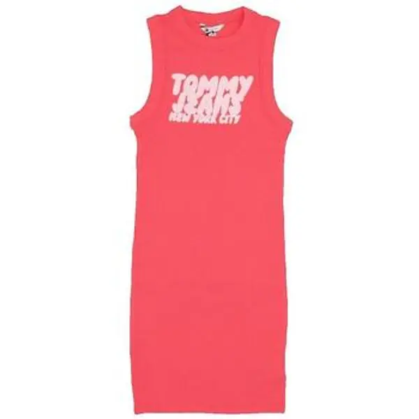 Tommy Hilfiger Tommy Hilfiger  Kratke haljine Robe Tommy Hilfiger Slim Fit Rose Fuchsia  Tommy Hilfiger