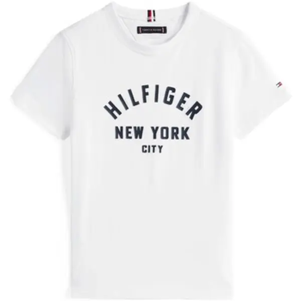 Tommy Hilfiger Tommy Hilfiger  Majice kratkih rukava Curved Hilfiger Graphic Tee Ss  Tommy Hilfiger