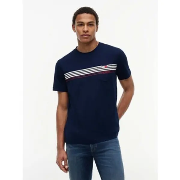 Tommy Hilfiger Tommy Hilfiger  Majice / Polo majice Rwb Placed Stripe Re  Tommy Hilfiger