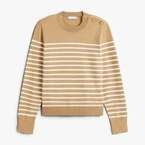 Tommy Hilfiger Tommy Hilfiger  Puloveri Jerséis Mujer Modèle Co Jersey Mid Gg Ls Gold  Tommy Hilfiger