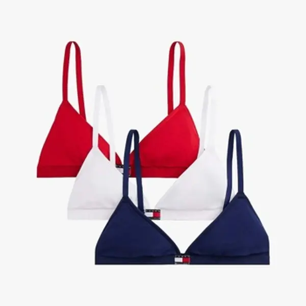 Tommy Hilfiger Tommy Hilfiger  S dubokim košaricama Ropa Interior Mujer Modèle 3 Pack Triangle  Tommy Hilfiger