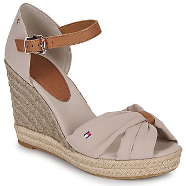 Tommy Hilfiger Tommy Hilfiger  Sandale i polusandale BASIC OPEN TOE HIGH WEDGE  Tommy Hilfiger