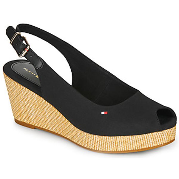Tommy Hilfiger Tommy Hilfiger  Sandale i polusandale ICONIC ELBA SLING BACK WEDGE  Tommy Hilfiger