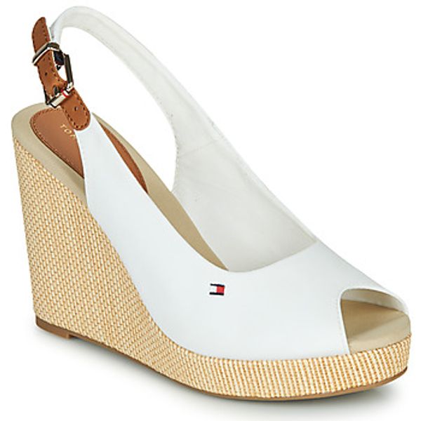 Tommy Hilfiger Tommy Hilfiger  Sandale i polusandale ICONIC ELENA SLING BACK WEDGE  Tommy Hilfiger