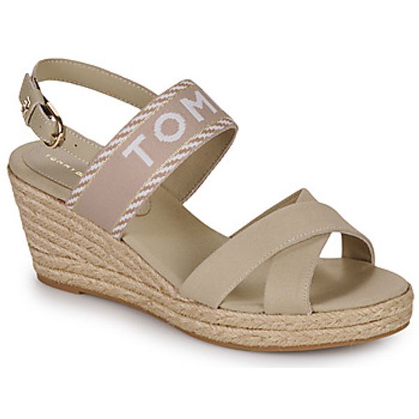 Tommy Hilfiger Tommy Hilfiger  Sandale i polusandale SEASONAL WEBBING MID WEDGE  Tommy Hilfiger