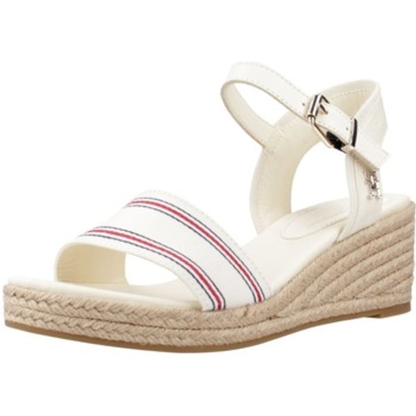Tommy Hilfiger Tommy Hilfiger  Sandale i polusandale SHIRTING WEDGE SANDAL  Tommy Hilfiger