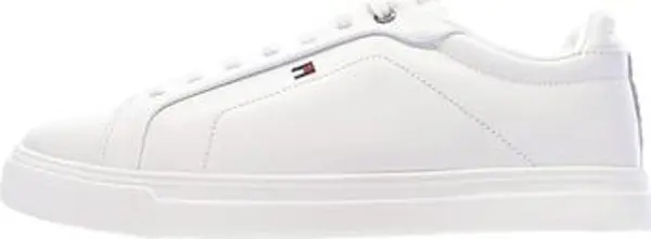 Tommy Hilfiger Tommy Hilfiger  Tenis Baskets  Sportswear Cuir Synthétique Blanc  Tommy Hilfiger