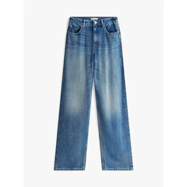 Tommy Hilfiger Tommy Hilfiger  Trapez traperice / Sa širokim nogavicama WW0WW47151  Tommy Hilfiger