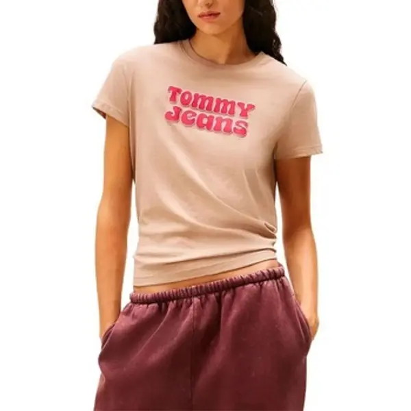 Tommy Jeans Tommy Jeans  Majice / Polo majice Camisetas Mujer Modèle Tjw Reg Essential Logo 2  Tommy Jeans