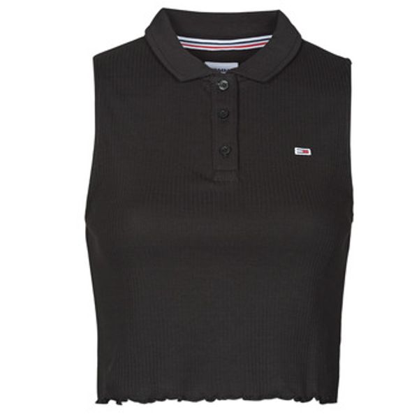 Tommy Hilfiger Tommy Jeans  Topovi i bluze TJW CROP SLEEVELESS RIB POLO  Tommy Jeans