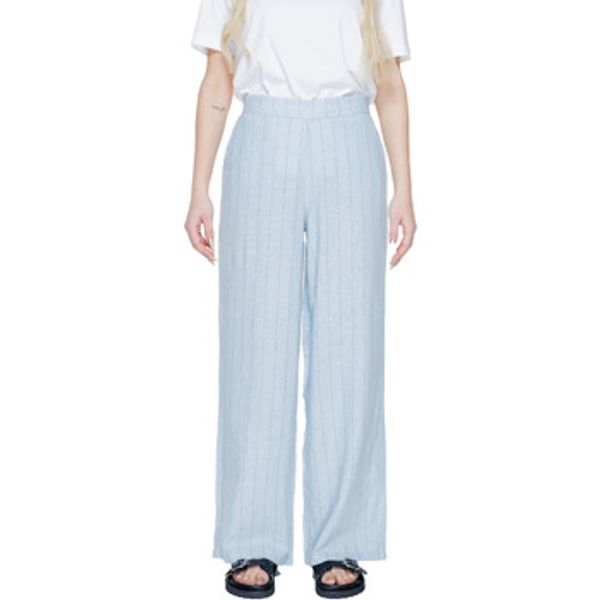 Vero Moda Vero Moda  Lagane hlače / Šalvare Vmmindy Mw Wide Pinstripe Linen 10304667  Vero Moda