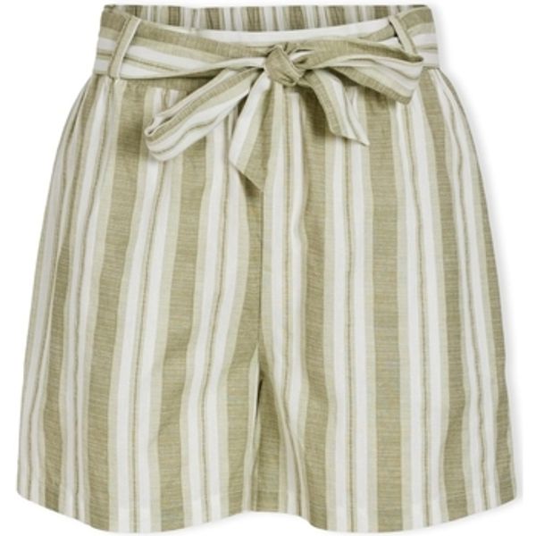 Vila Vila  Bermude i kratke hlače Etni Shorts - Egret/Oil Green  Vila
