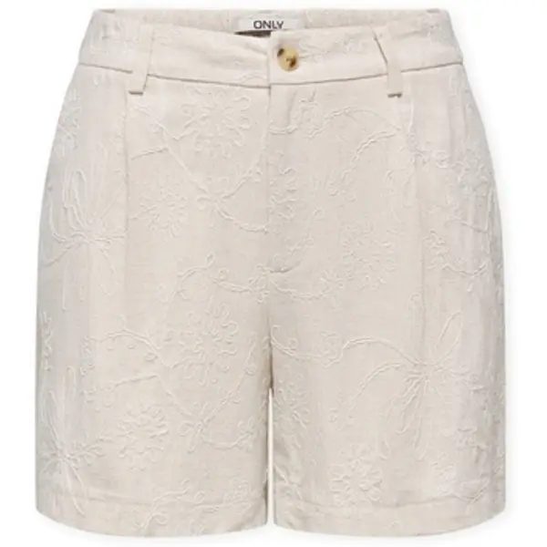 Vila Vila  Bermude i kratke hlače ONLY Siesta Linen Shorts - Moonbeam  Vila
