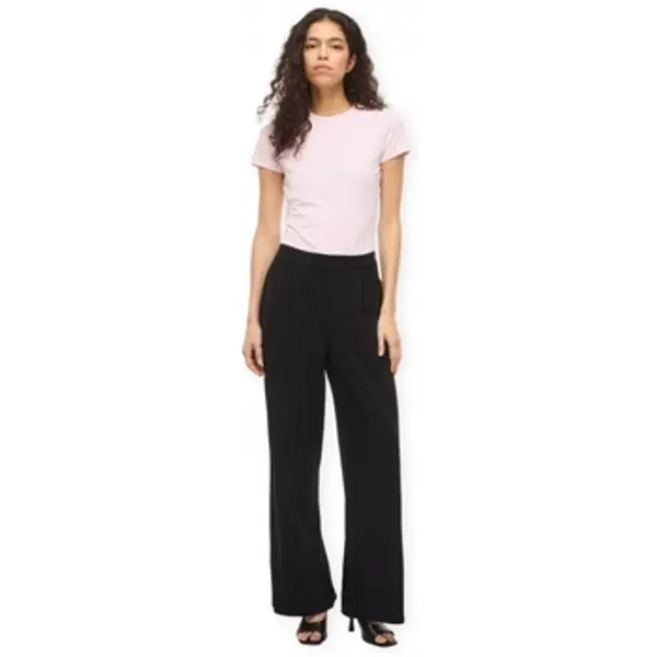 Vila Vila  Hlače Noos Benne Wide Trousers - Black Beauty  Vila
