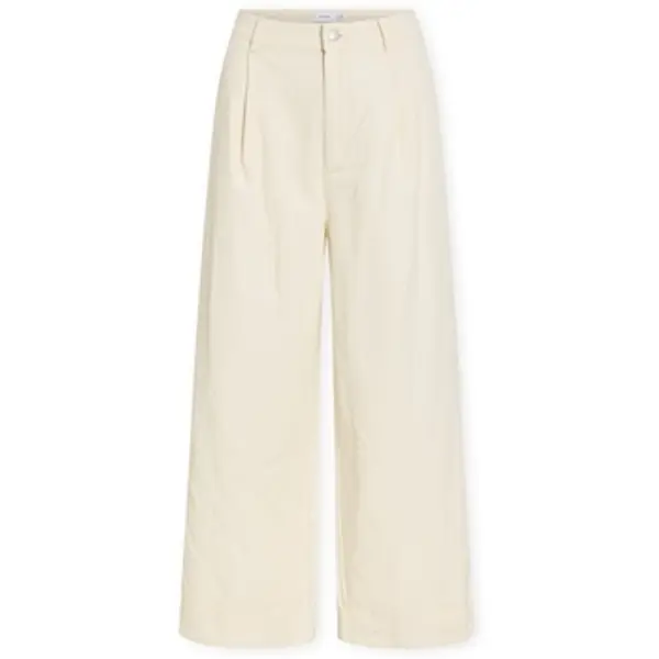 Vila Vila  Hlače Talia Wide Trousers - Birch  Vila