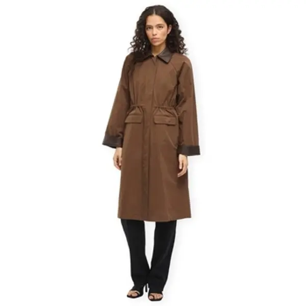 Vila Vila  Kaputi Hella Long Jacket - Coffee Bean  Vila
