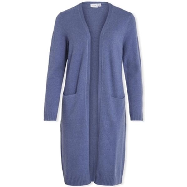 Vila Vila  Kaputi Noos Ril Long Cardigan - Bijou Blue  Vila