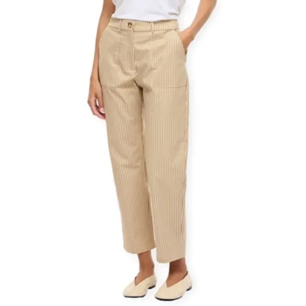 Vila Vila  Lagane hlače / Šalvare Rekka Trousers - Birch/Travertine  Vila