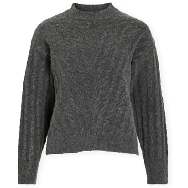 Vila Vila  Puloveri Relli Highneck Knit - Dark Grey Melange  Vila