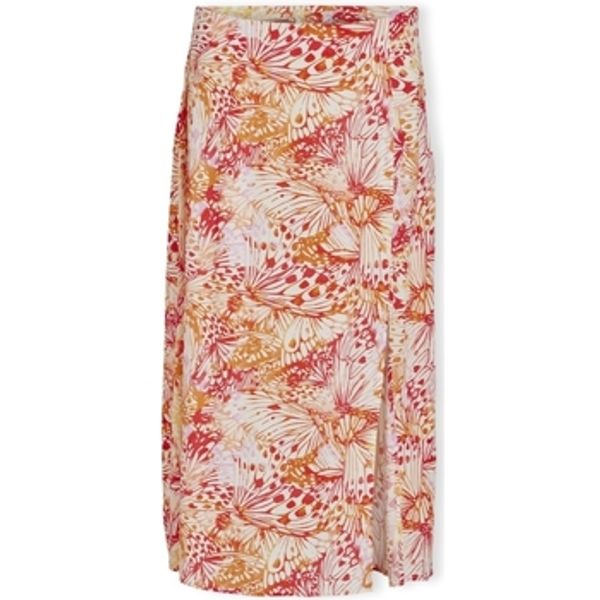 Vila Vila  Suknje Deniso Fla Skirt - Cloud Dancer/Fla Double  Vila